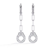 Round Handcuffs Dangle Earring DAHA1369